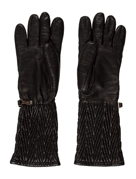 prada leather gloves men.